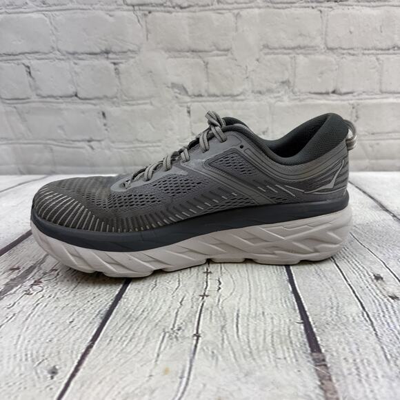 Mens Size 7 Hoka One One‎ Bondi 7 Wild Dove Grey Bondi 7 1110518WDDS - Picture 9 of 12